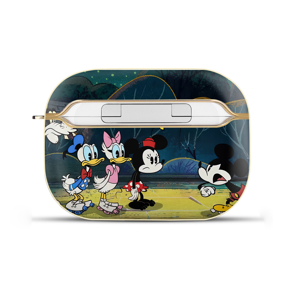 （画像用） ミッキーマウス Mickey Mouse 【AirPods Pro用】ハードシェル保護ケース｜耐衝撃・防指紋・カラビナ付き商品仕様