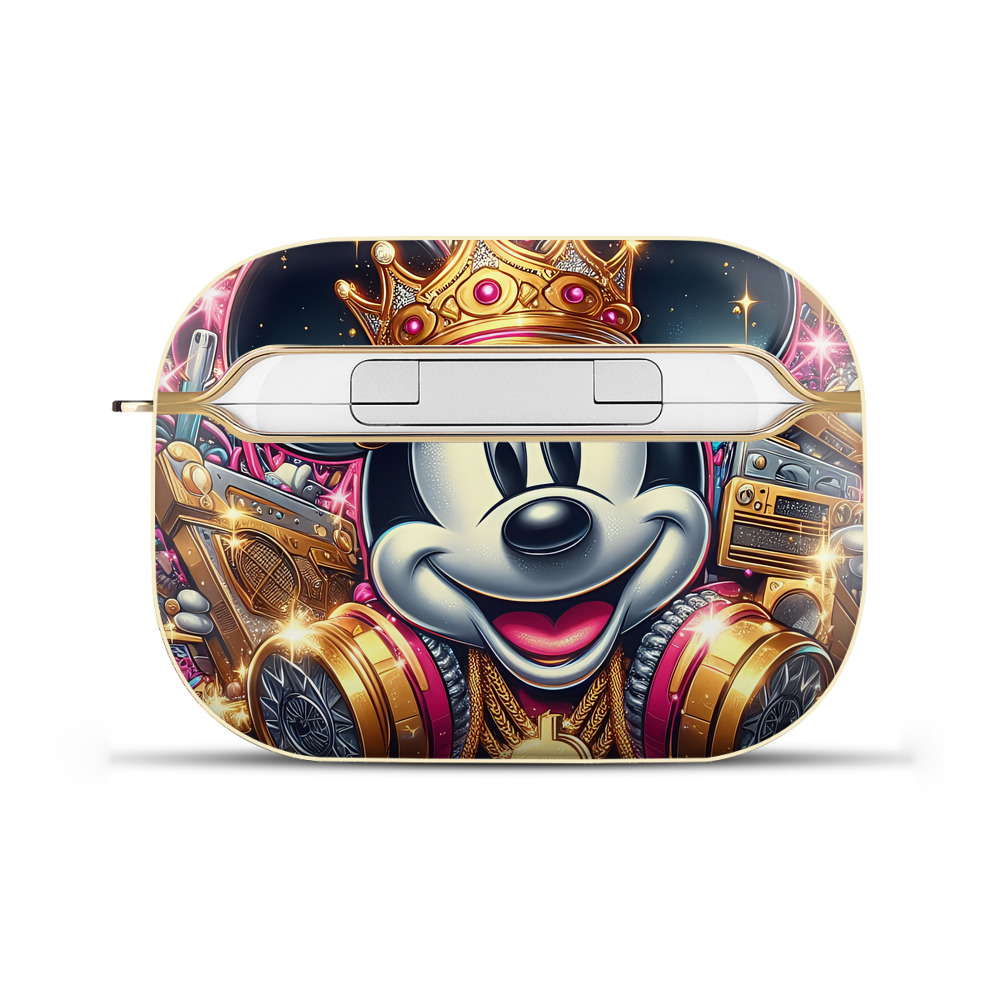 （画像用） ミッキーマウス Mickey Mouse 【AirPods Pro用】ハードシェル保護ケース｜耐衝撃・防指紋・カラビナ付き商品仕様