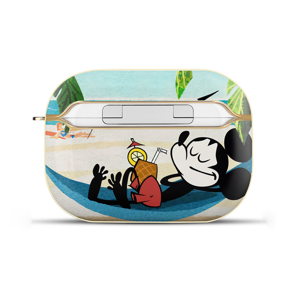 （画像用） ミッキーマウス Mickey Mouse 【AirPods Pro用】ハードシェル保護ケース｜耐衝撃・防指紋・カラビナ付き商品仕様