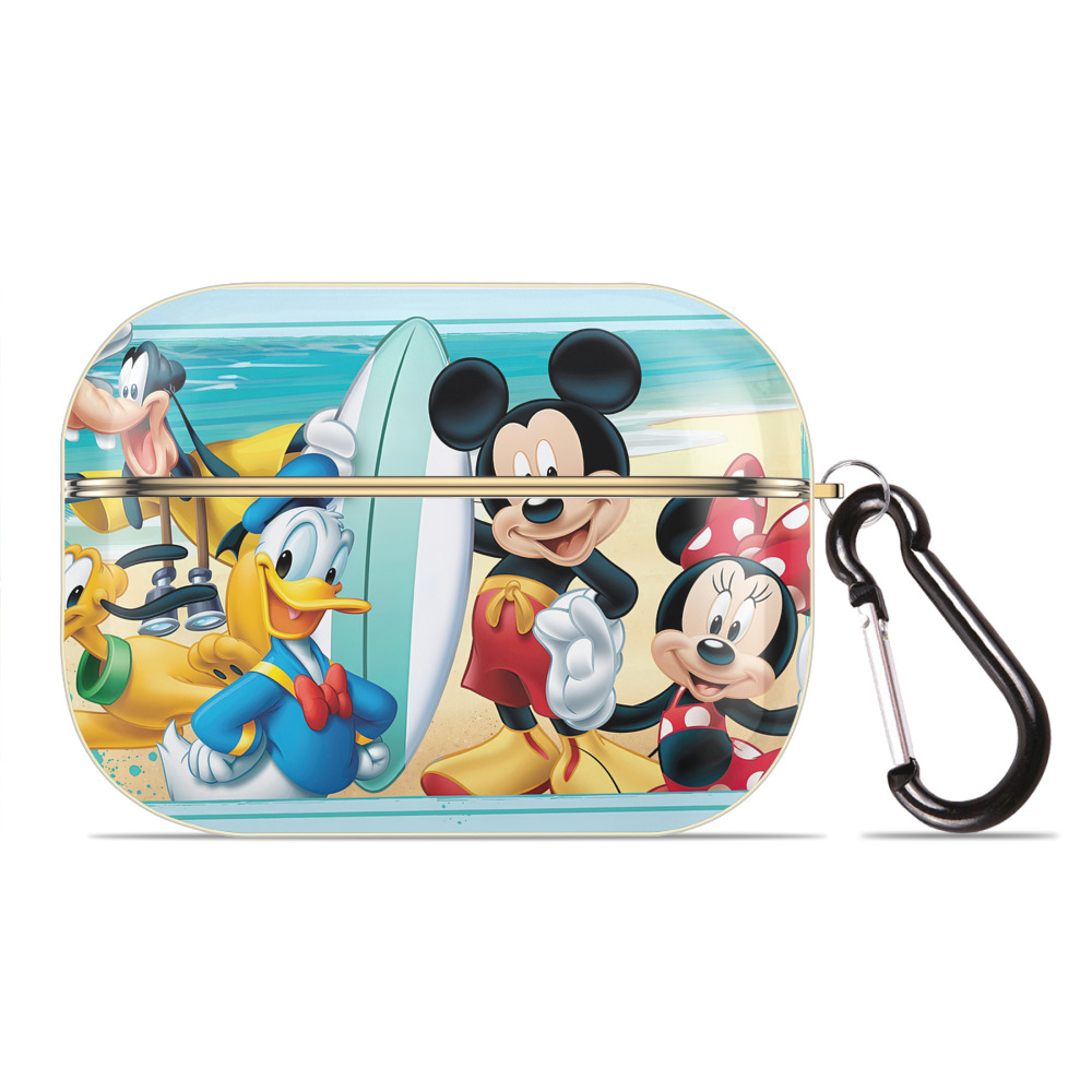 （画像用） ミッキーマウス Mickey Mouse 【AirPods Pro用】ハードシェル保護ケース｜耐衝撃・防指紋・カラビナ付き商品仕様