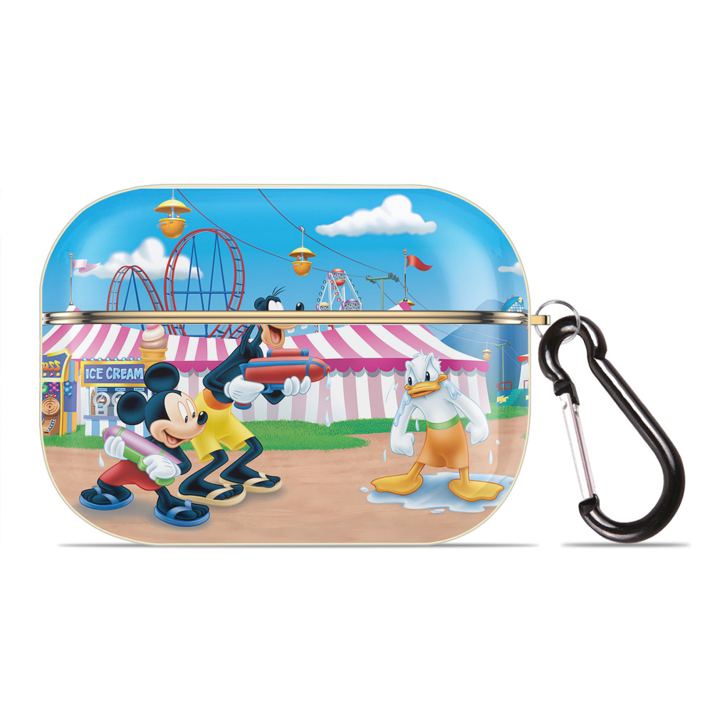 （画像用） ミッキーマウス Mickey Mouse 【AirPods Pro用】ハードシェル保護ケース｜耐衝撃・防指紋・カラビナ付き商品仕様
