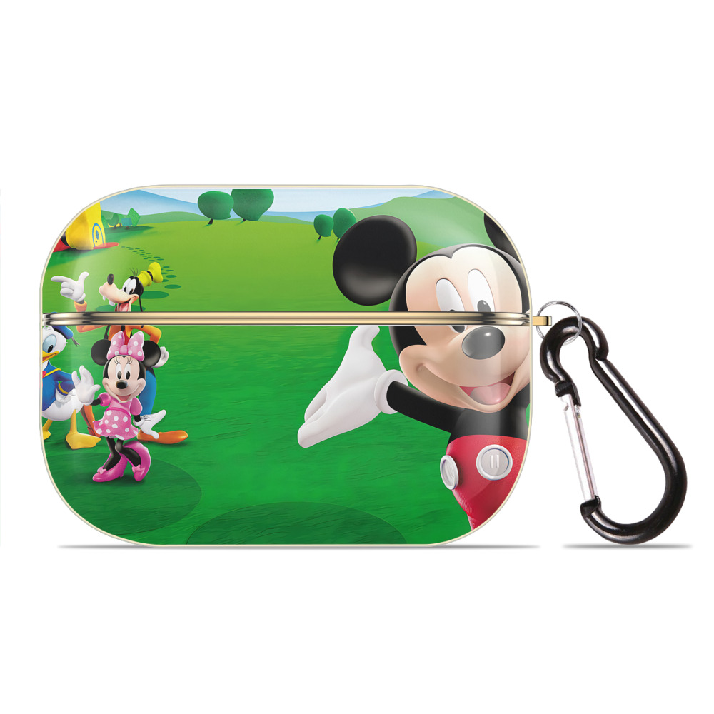 （画像用） ミッキーマウス Mickey Mouse 【AirPods Pro用】ハードシェル保護ケース｜耐衝撃・防指紋・カラビナ付き商品仕様