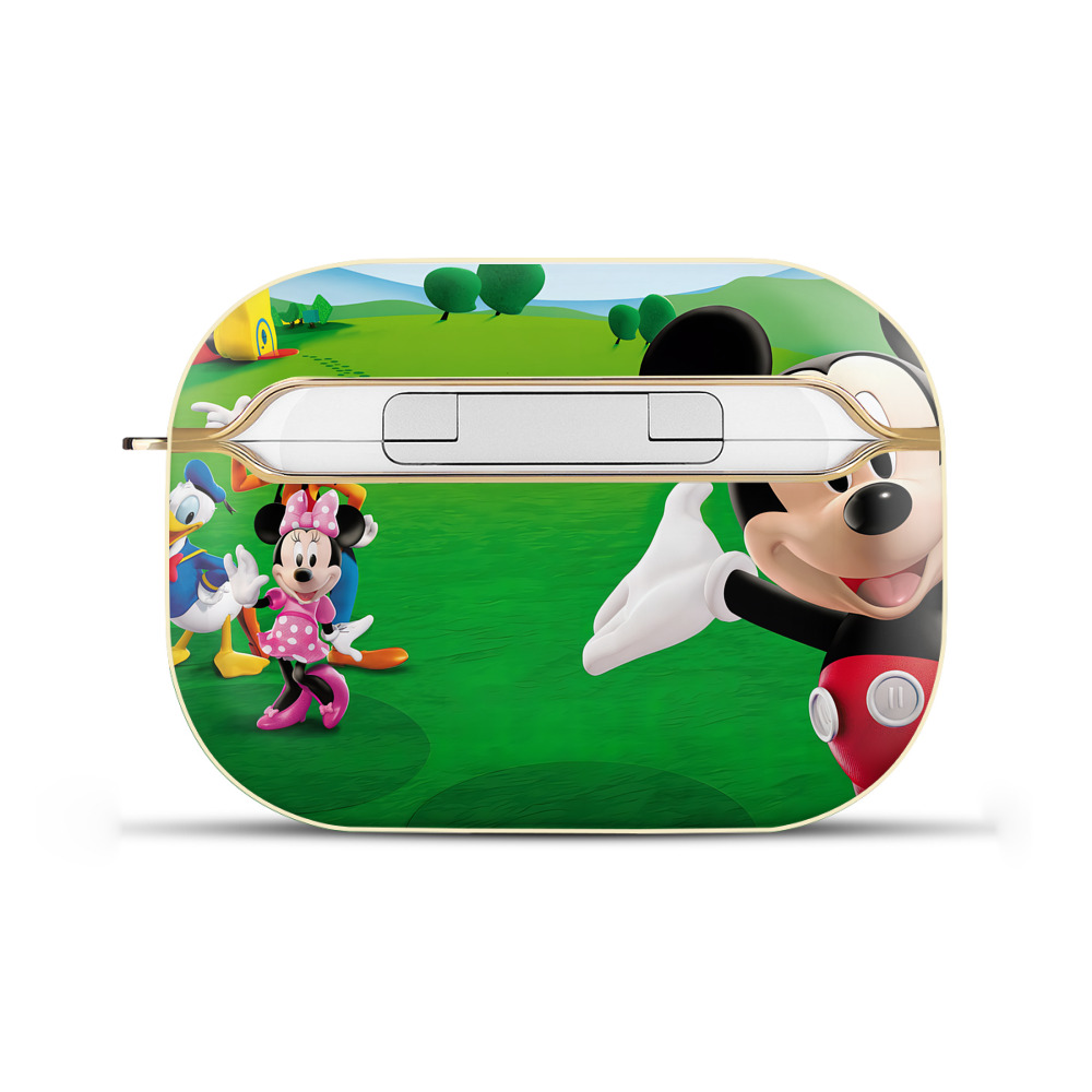 （画像用） ミッキーマウス Mickey Mouse 【AirPods Pro用】ハードシェル保護ケース｜耐衝撃・防指紋・カラビナ付き商品仕様