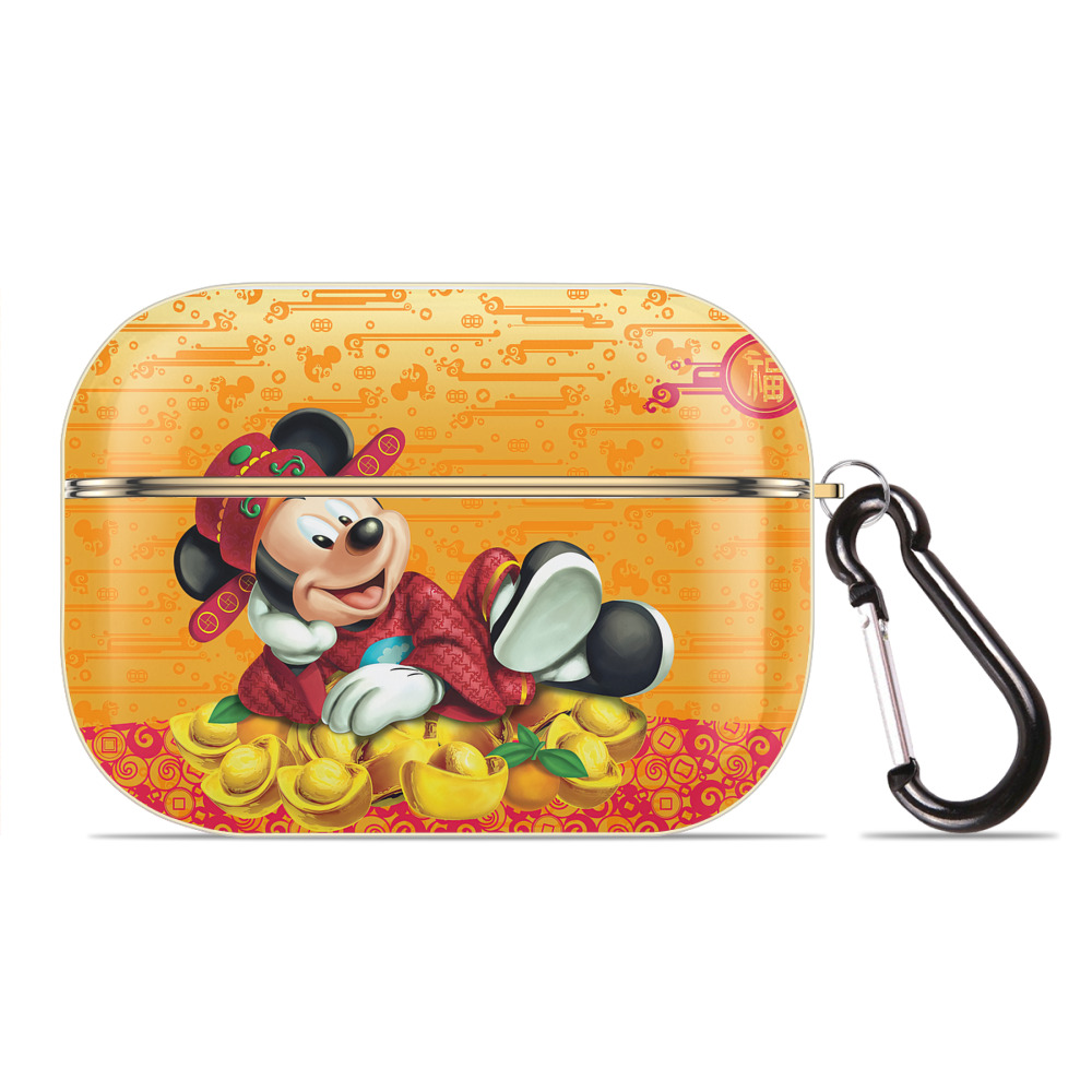 （画像用） ミッキーマウス Mickey Mouse 【AirPods Pro用】ハードシェル保護ケース｜耐衝撃・防指紋・カラビナ付き商品仕様