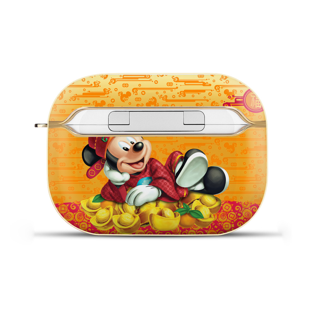 （画像用） ミッキーマウス Mickey Mouse 【AirPods Pro用】ハードシェル保護ケース｜耐衝撃・防指紋・カラビナ付き商品仕様