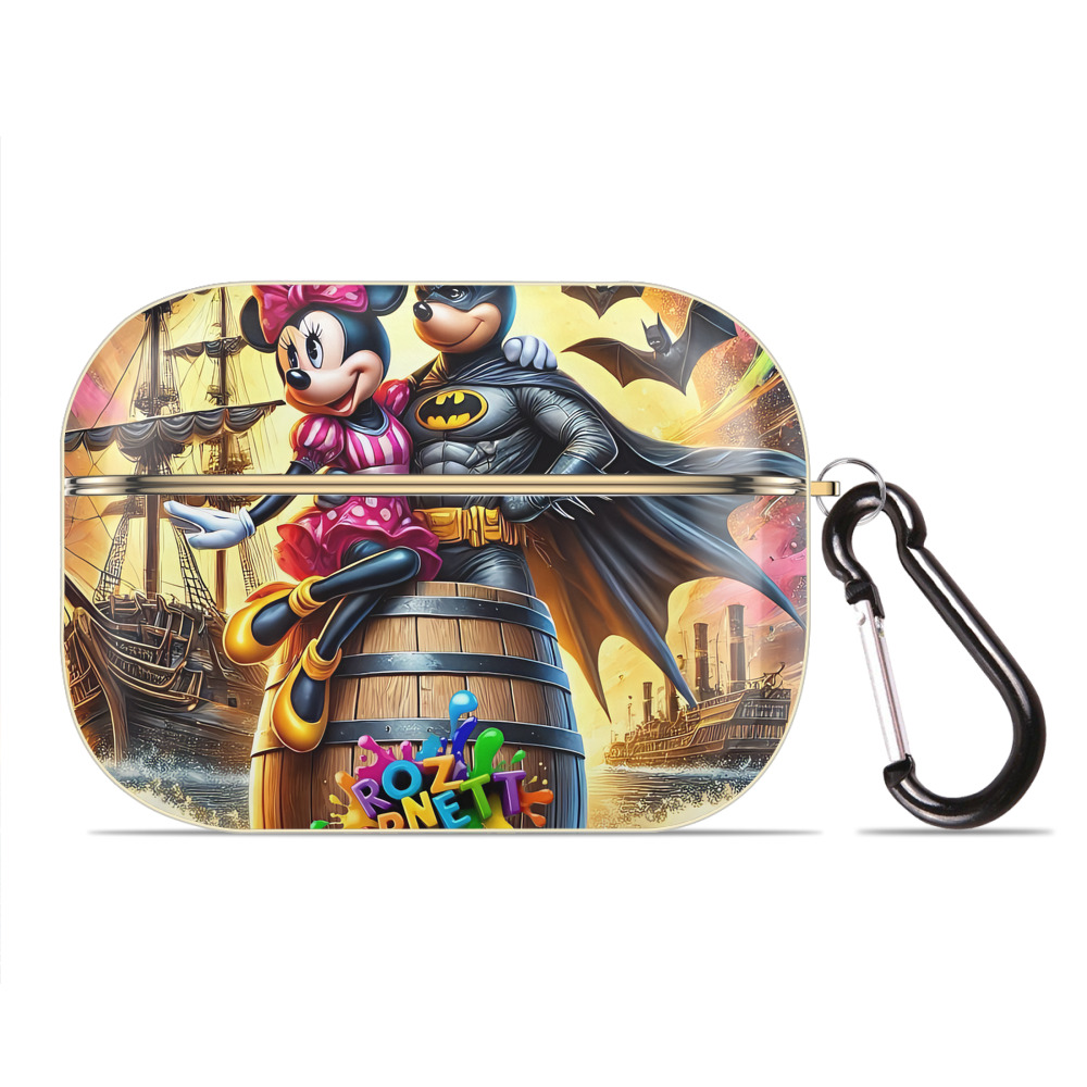 （画像用） ミッキーマウス Mickey Mouse 【AirPods Pro用】ハードシェル保護ケース｜耐衝撃・防指紋・カラビナ付き商品仕様
