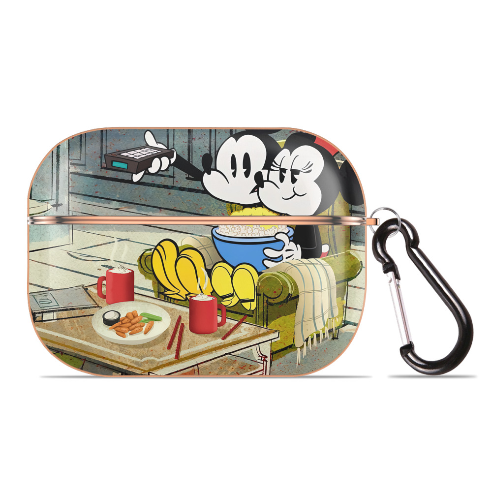 （画像用） ミッキーマウス Mickey Mouse 【AirPods Pro用】ハードシェル保護ケース｜耐衝撃・防指紋・カラビナ付き商品仕様
