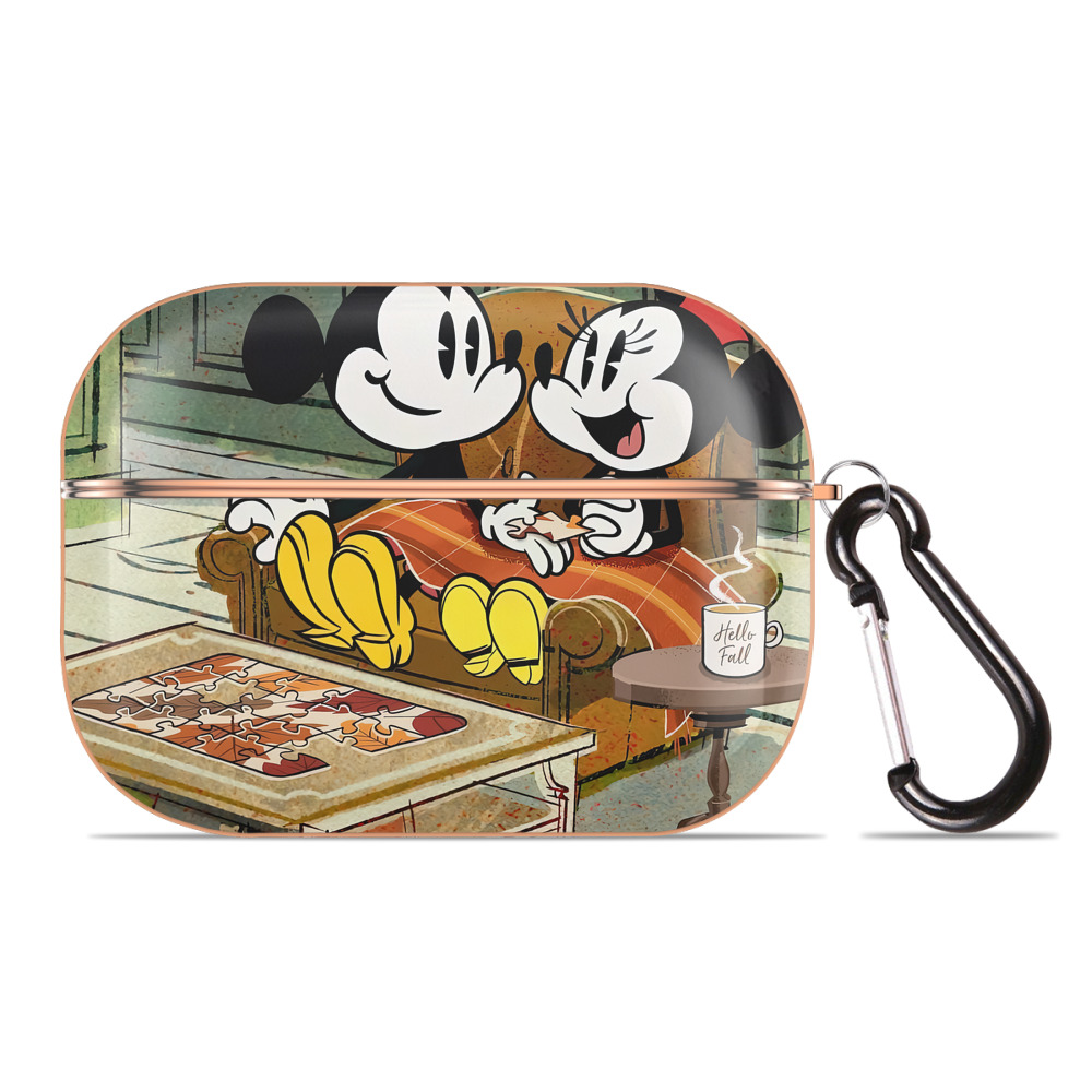 （画像用） ミッキーマウス Mickey Mouse 【AirPods Pro用】ハードシェル保護ケース｜耐衝撃・防指紋・カラビナ付き商品仕様