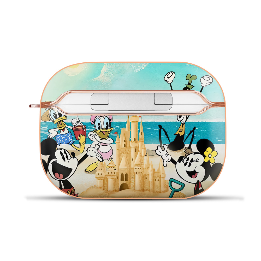 （画像用） ミッキーマウス Mickey Mouse 【AirPods Pro用】ハードシェル保護ケース｜耐衝撃・防指紋・カラビナ付き商品仕様