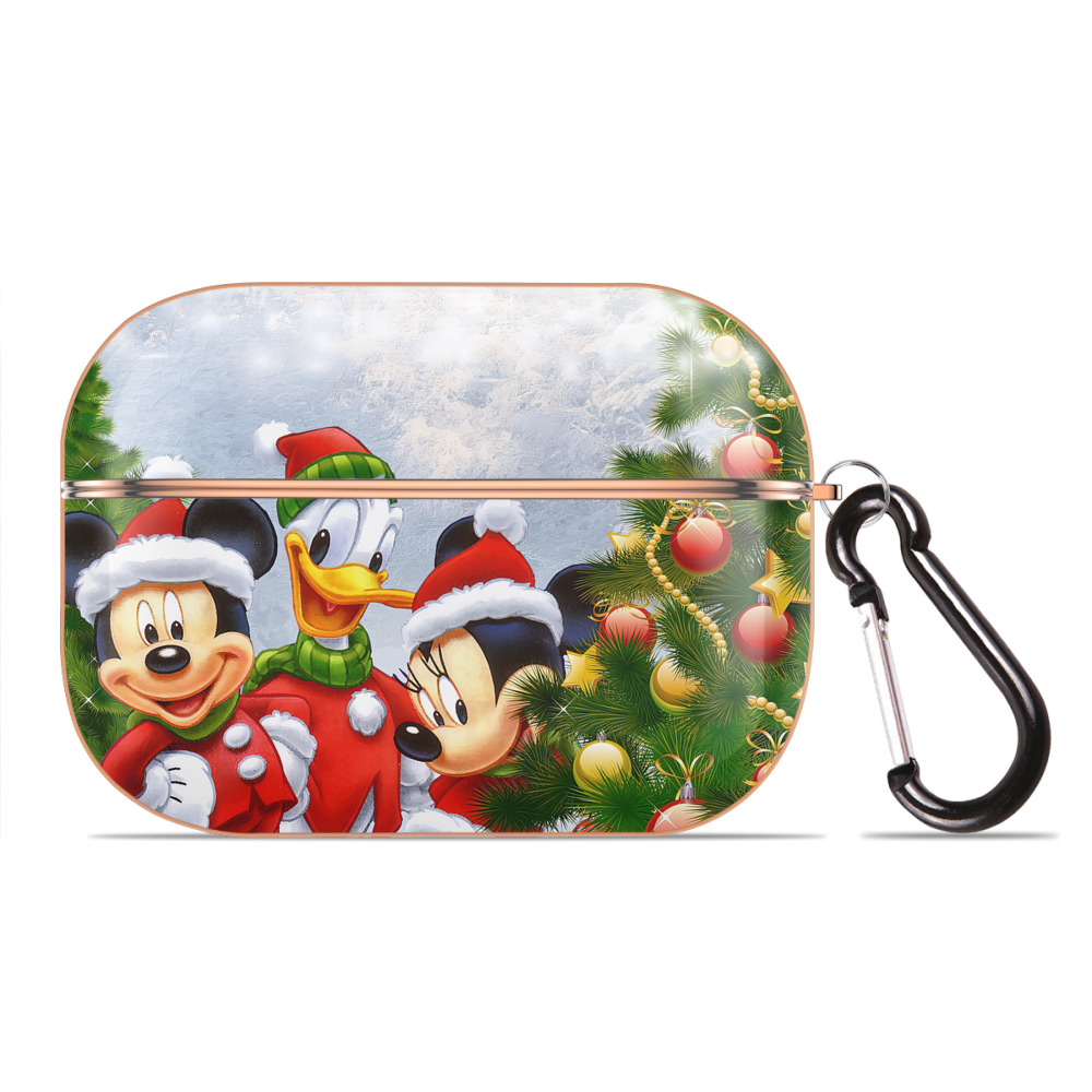 （画像用） ミッキーマウス Mickey Mouse 【AirPods Pro用】ハードシェル保護ケース｜耐衝撃・防指紋・カラビナ付き商品仕様