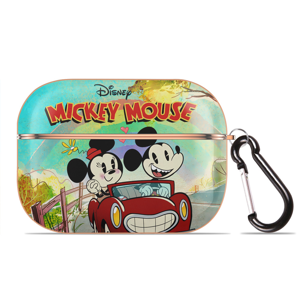 （画像用） ミッキーマウス Mickey Mouse 【AirPods Pro用】ハードシェル保護ケース｜耐衝撃・防指紋・カラビナ付き商品仕様