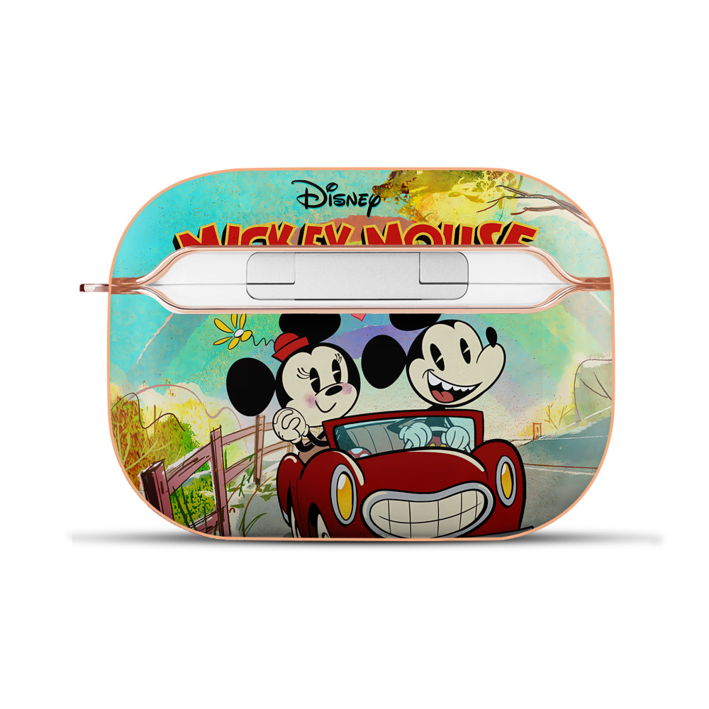 （画像用） ミッキーマウス Mickey Mouse 【AirPods Pro用】ハードシェル保護ケース｜耐衝撃・防指紋・カラビナ付き商品仕様