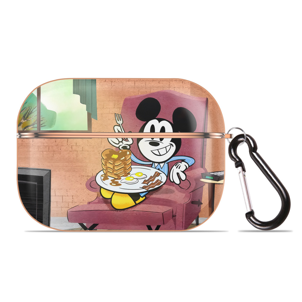 （画像用） ミッキーマウス Mickey Mouse 【AirPods Pro用】ハードシェル保護ケース｜耐衝撃・防指紋・カラビナ付き商品仕様