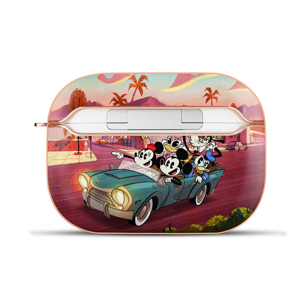 （画像用） ミッキーマウス Mickey Mouse 【AirPods Pro用】ハードシェル保護ケース｜耐衝撃・防指紋・カラビナ付き商品仕様