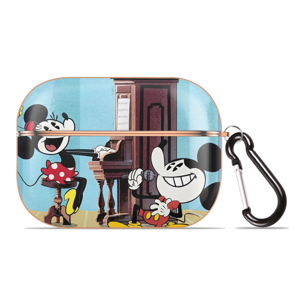 （画像用） ミッキーマウス Mickey Mouse 【AirPods Pro用】ハードシェル保護ケース｜耐衝撃・防指紋・カラビナ付き商品仕様