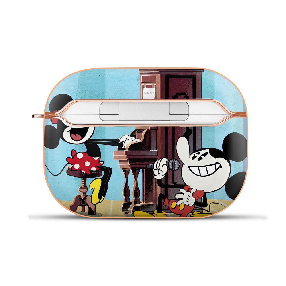 （画像用） ミッキーマウス Mickey Mouse 【AirPods Pro用】ハードシェル保護ケース｜耐衝撃・防指紋・カラビナ付き商品仕様