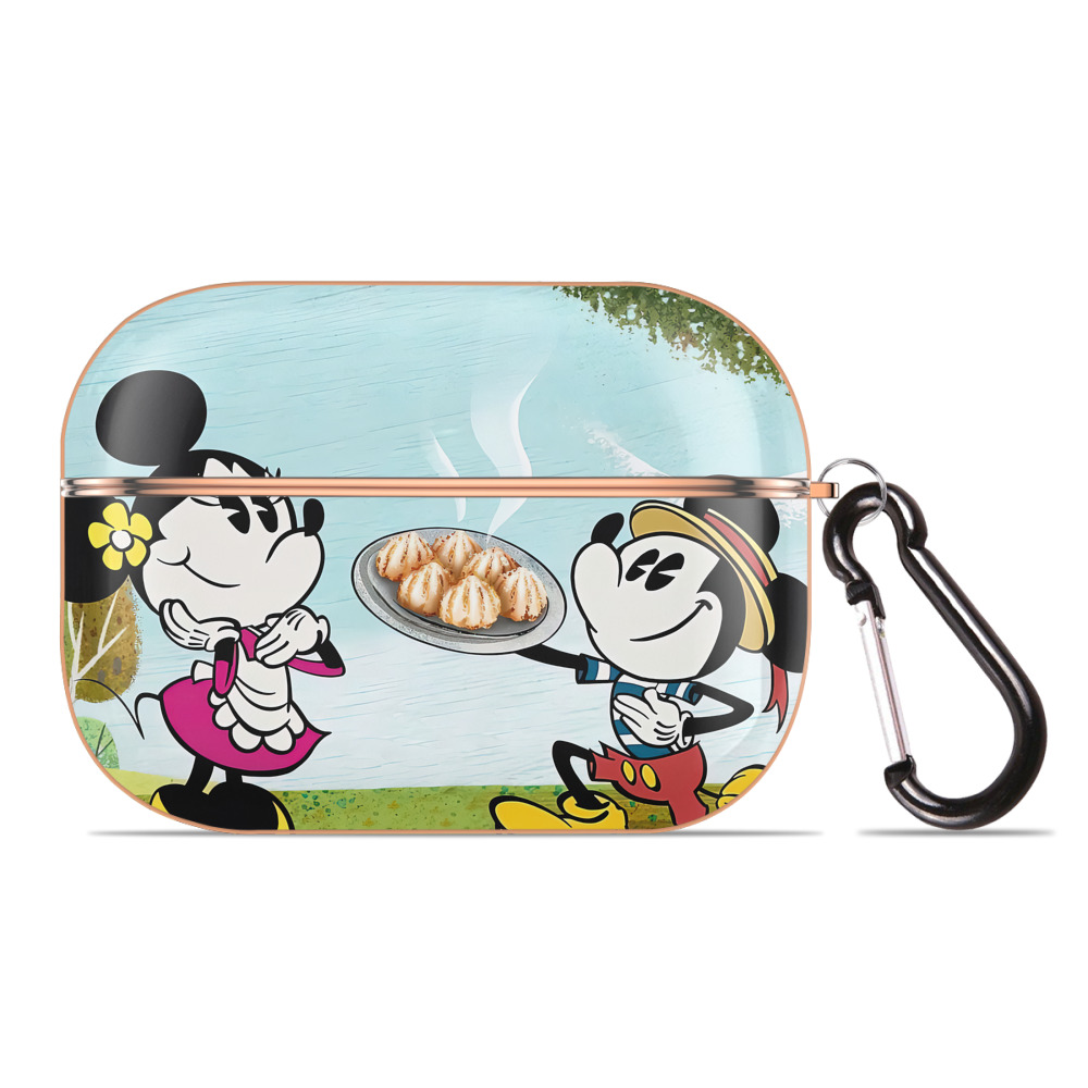 （画像用） ミッキーマウス Mickey Mouse 【AirPods Pro用】ハードシェル保護ケース｜耐衝撃・防指紋・カラビナ付き商品仕様