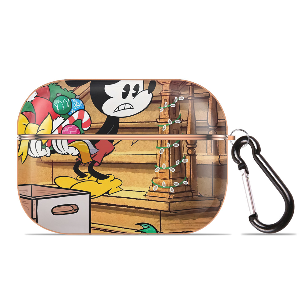 （画像用） ミッキーマウス Mickey Mouse 【AirPods Pro用】ハードシェル保護ケース｜耐衝撃・防指紋・カラビナ付き商品仕様