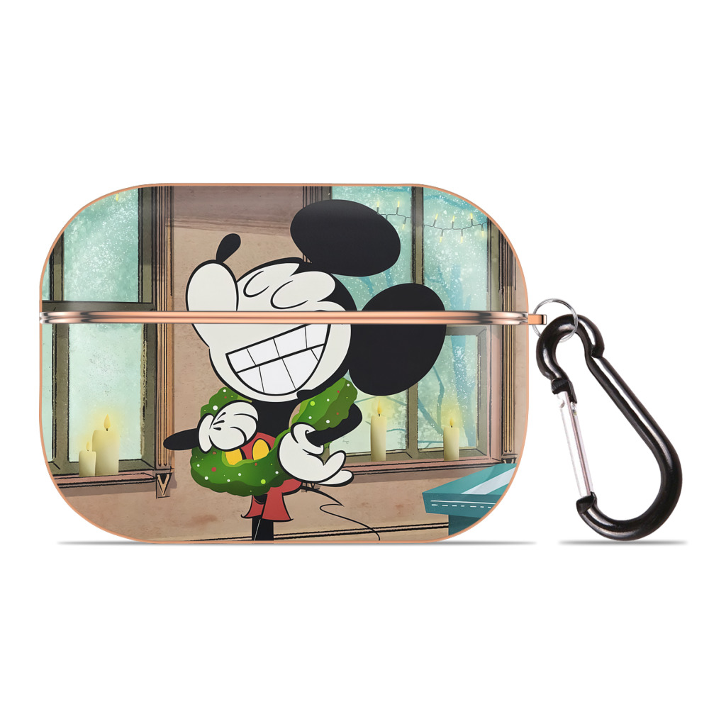 （画像用） ミッキーマウス Mickey Mouse 【AirPods Pro用】ハードシェル保護ケース｜耐衝撃・防指紋・カラビナ付き商品仕様