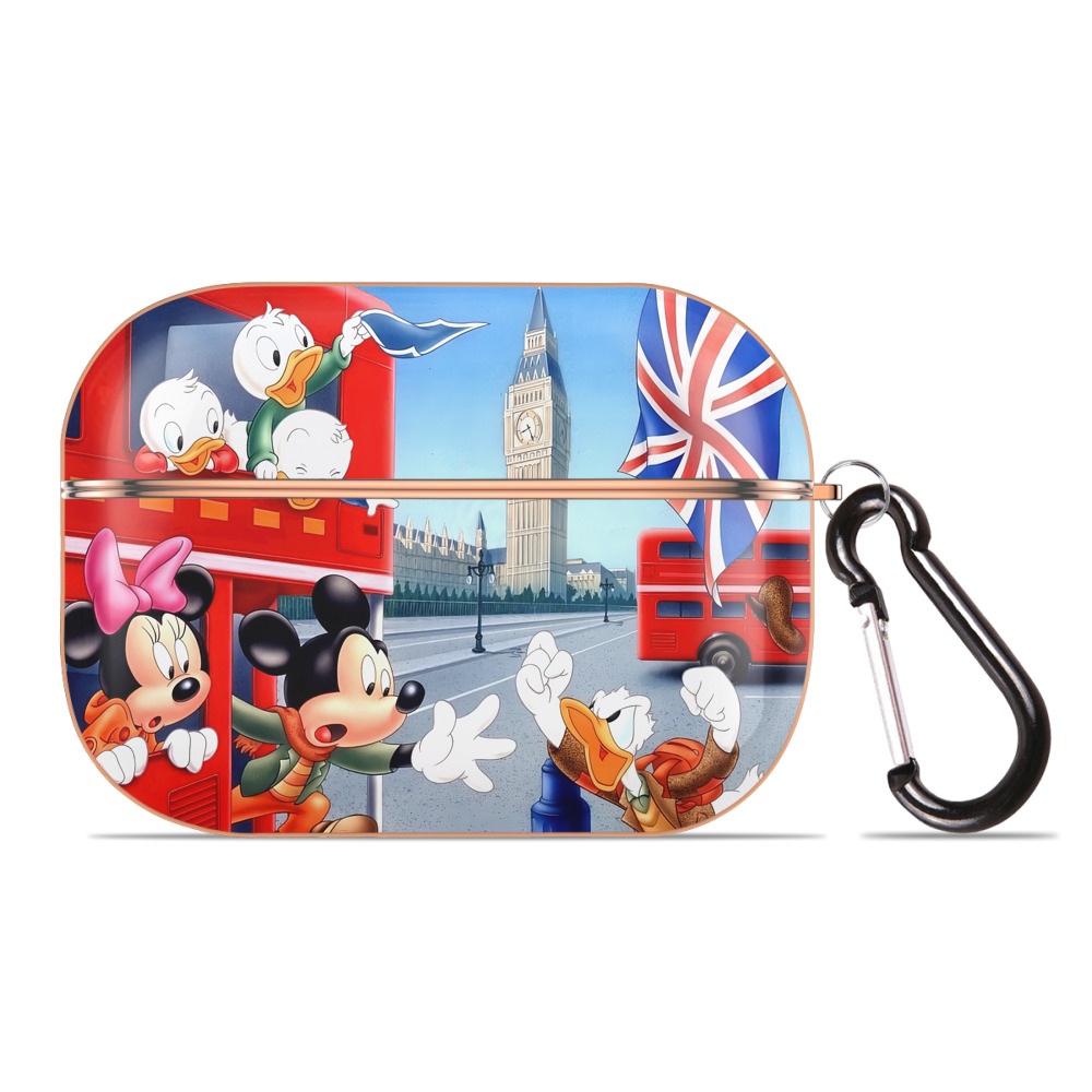 （画像用） ミッキーマウス Mickey Mouse 【AirPods Pro用】ハードシェル保護ケース｜耐衝撃・防指紋・カラビナ付き商品仕様