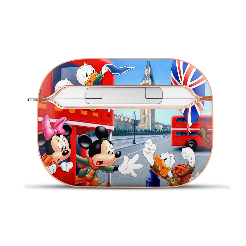 （画像用） ミッキーマウス Mickey Mouse 【AirPods Pro用】ハードシェル保護ケース｜耐衝撃・防指紋・カラビナ付き商品仕様
