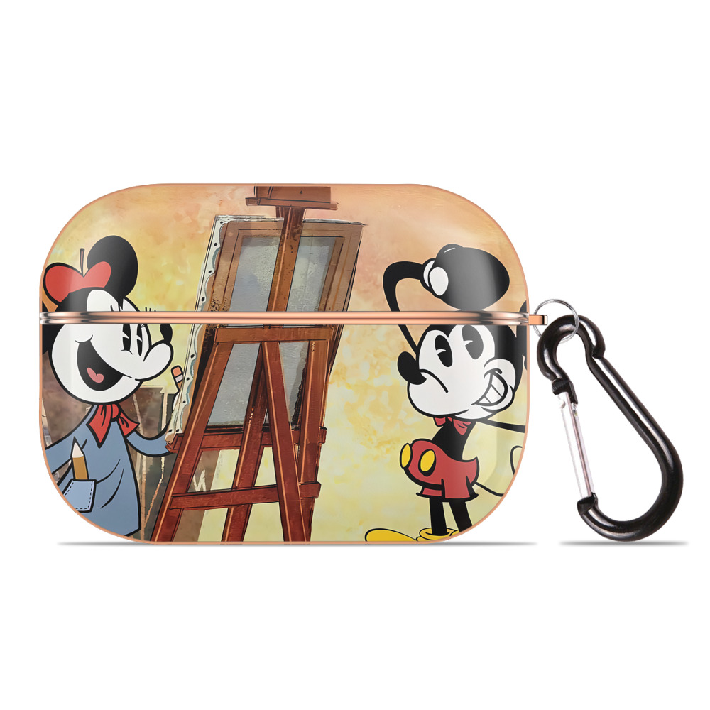 （画像用） ミッキーマウス Mickey Mouse 【AirPods Pro用】ハードシェル保護ケース｜耐衝撃・防指紋・カラビナ付き商品仕様