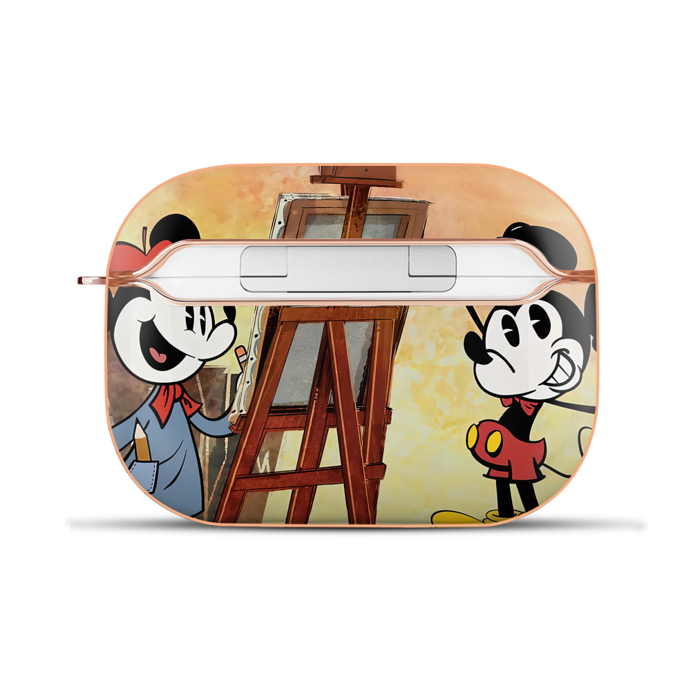 （画像用） ミッキーマウス Mickey Mouse 【AirPods Pro用】ハードシェル保護ケース｜耐衝撃・防指紋・カラビナ付き商品仕様