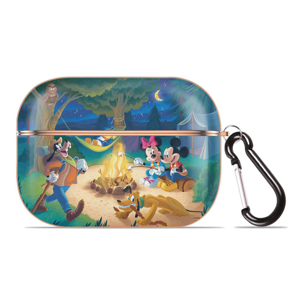（画像用） ミッキーマウス Mickey Mouse 【AirPods Pro用】ハードシェル保護ケース｜耐衝撃・防指紋・カラビナ付き商品仕様