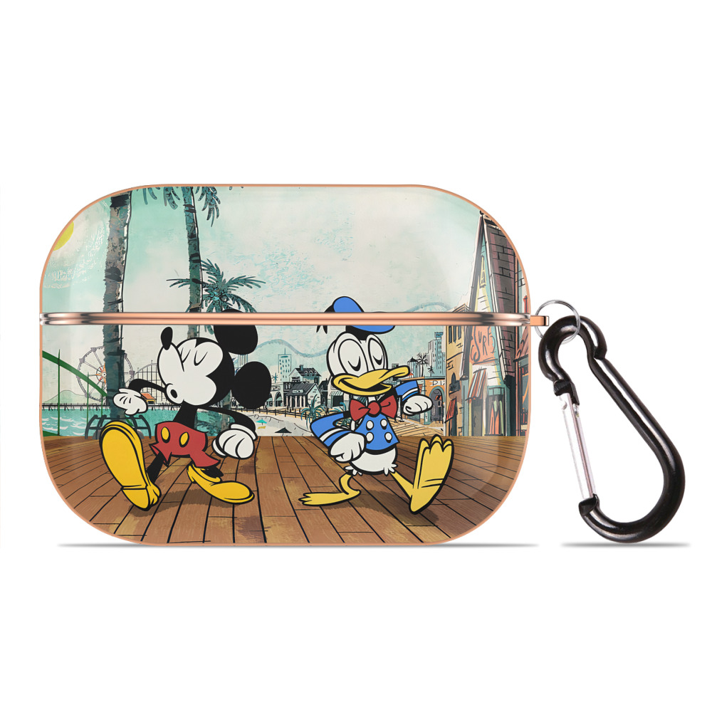 （画像用） ミッキーマウス Mickey Mouse 【AirPods Pro用】ハードシェル保護ケース｜耐衝撃・防指紋・カラビナ付き商品仕様