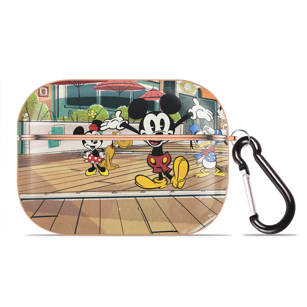 （画像用） ミッキーマウス Mickey Mouse 【AirPods Pro用】ハードシェル保護ケース｜耐衝撃・防指紋・カラビナ付き商品仕様