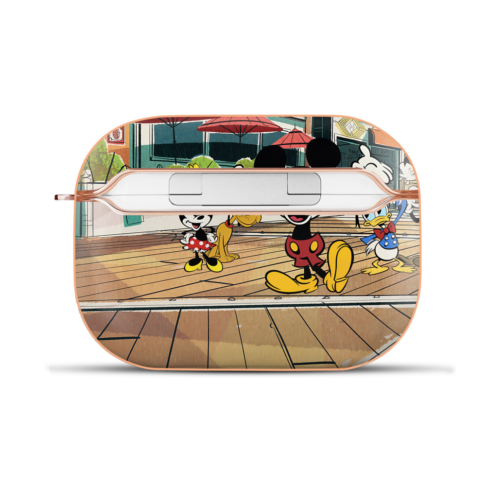 （画像用） ミッキーマウス Mickey Mouse 【AirPods Pro用】ハードシェル保護ケース｜耐衝撃・防指紋・カラビナ付き商品仕様