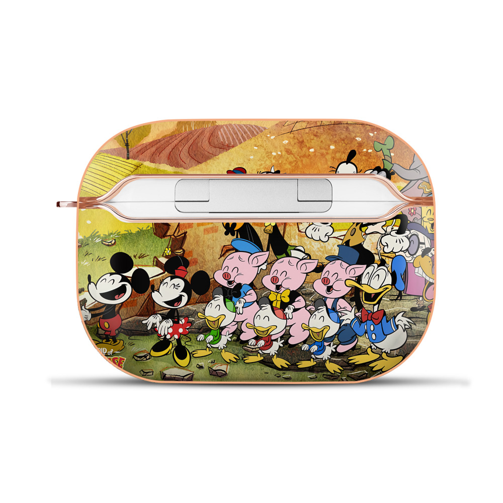 （画像用） ミッキーマウス Mickey Mouse 【AirPods Pro用】ハードシェル保護ケース｜耐衝撃・防指紋・カラビナ付き商品仕様