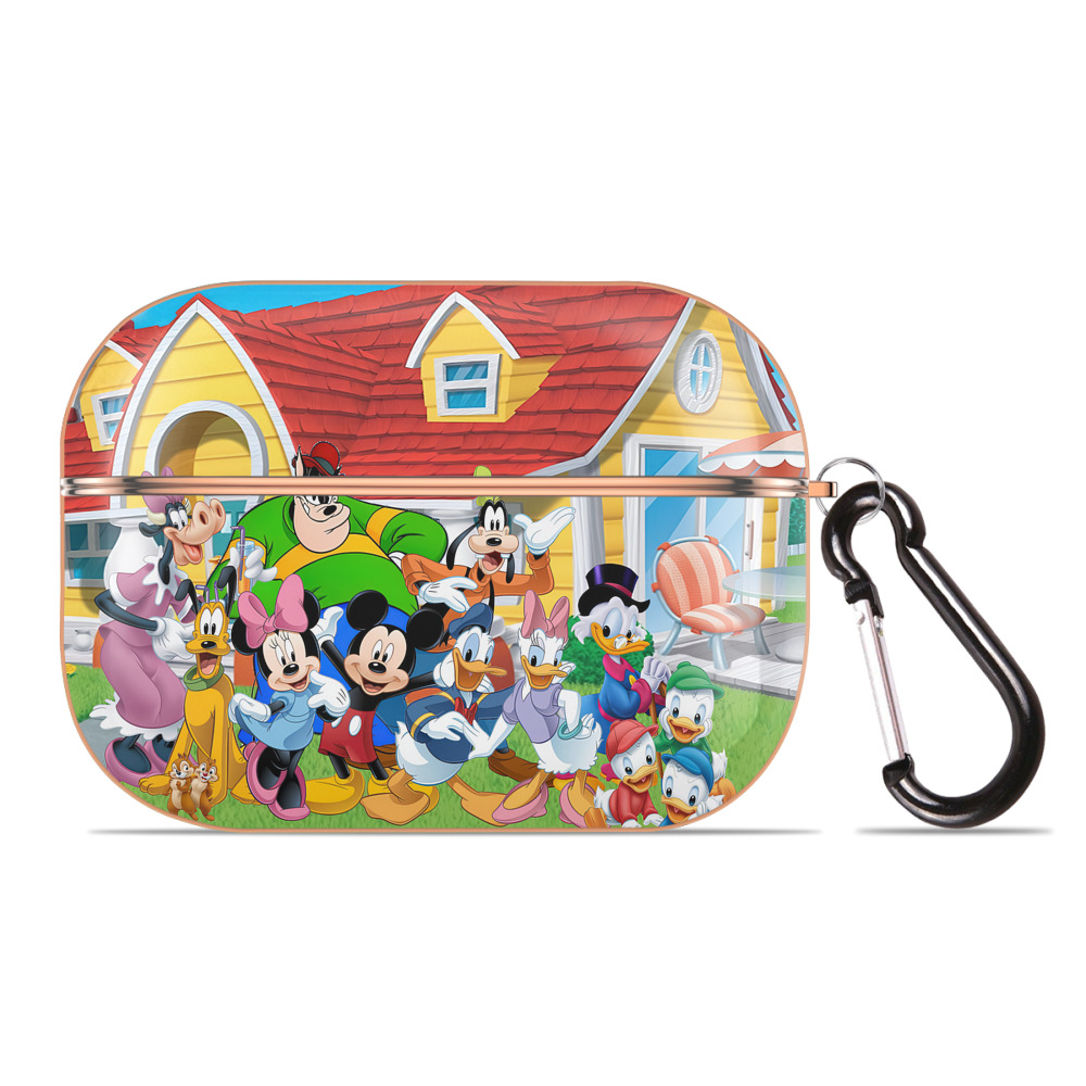 （画像用） ミッキーマウス Mickey Mouse 【AirPods Pro用】ハードシェル保護ケース｜耐衝撃・防指紋・カラビナ付き商品仕様