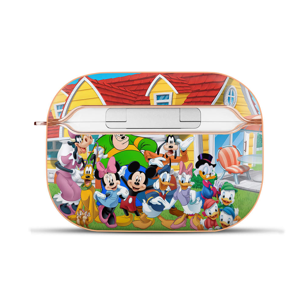 （画像用） ミッキーマウス Mickey Mouse 【AirPods Pro用】ハードシェル保護ケース｜耐衝撃・防指紋・カラビナ付き商品仕様