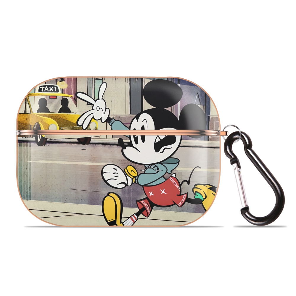 （画像用） ミッキーマウス Mickey Mouse 【AirPods Pro用】ハードシェル保護ケース｜耐衝撃・防指紋・カラビナ付き商品仕様