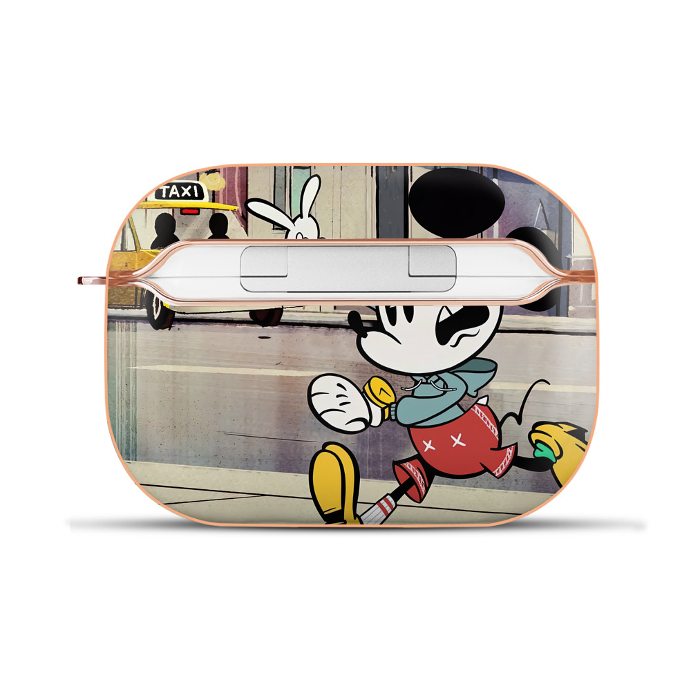 （画像用） ミッキーマウス Mickey Mouse 【AirPods Pro用】ハードシェル保護ケース｜耐衝撃・防指紋・カラビナ付き商品仕様