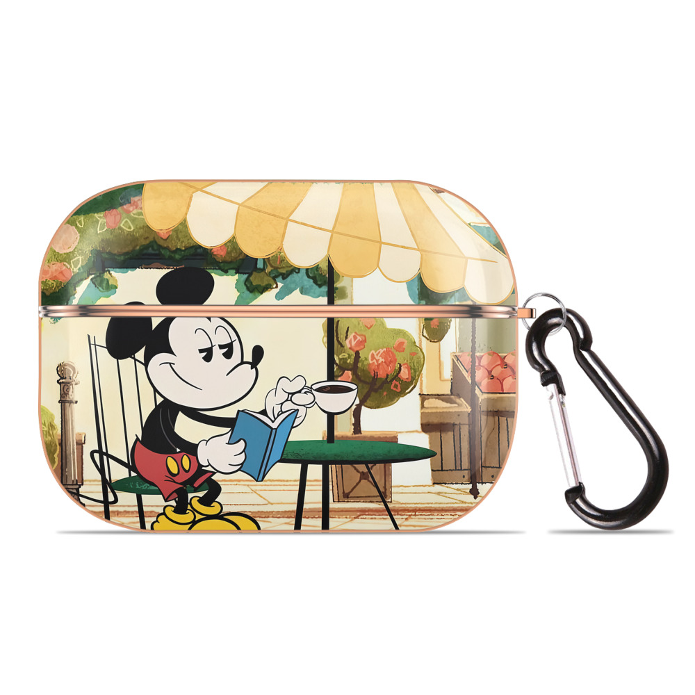 （画像用） ミッキーマウス Mickey Mouse 【AirPods Pro用】ハードシェル保護ケース｜耐衝撃・防指紋・カラビナ付き商品仕様