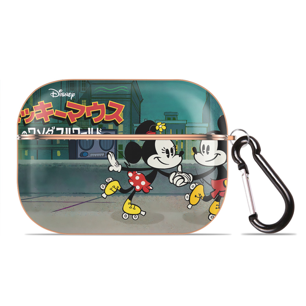 （画像用） ミッキーマウス Mickey Mouse 【AirPods Pro用】ハードシェル保護ケース｜耐衝撃・防指紋・カラビナ付き商品仕様