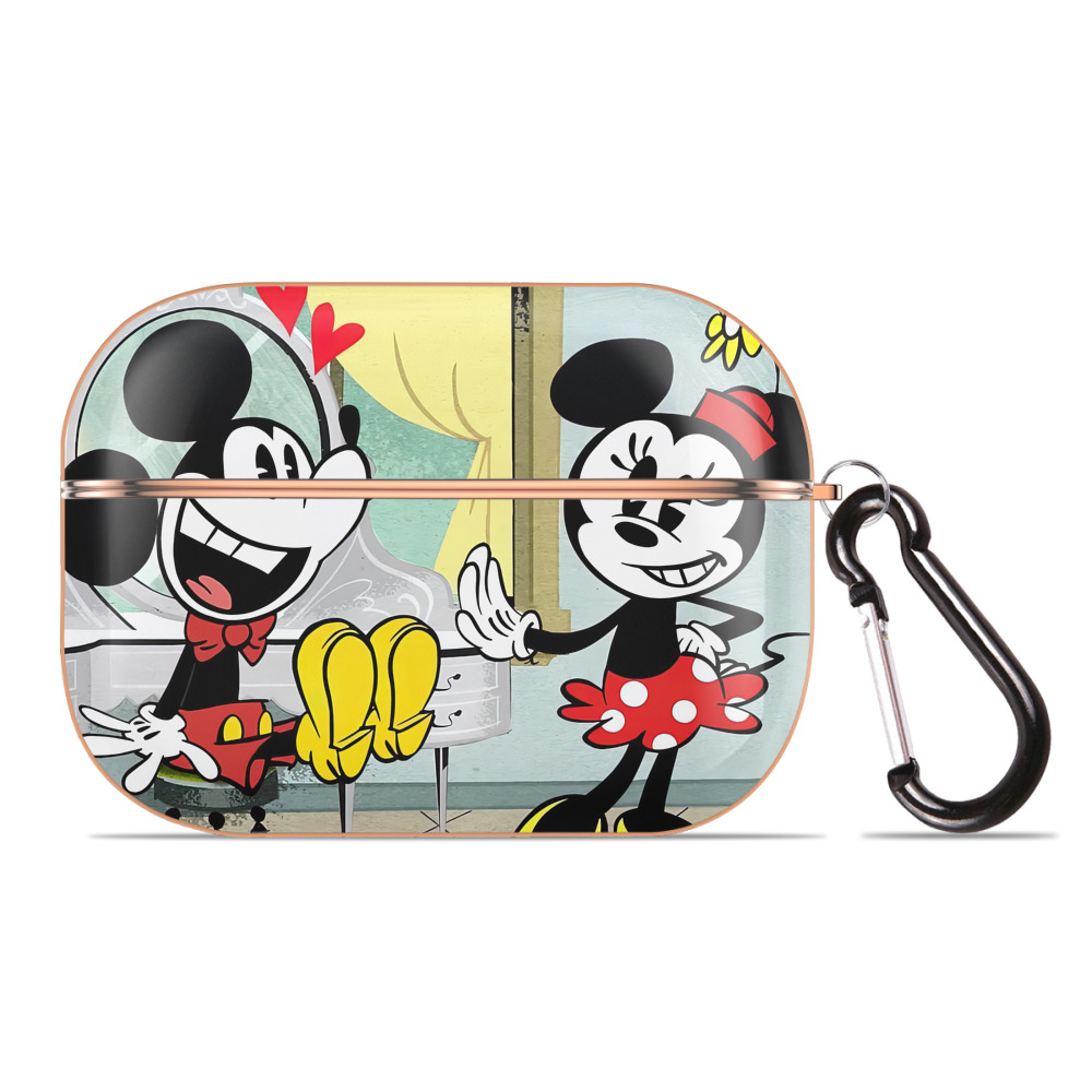 （画像用） ミッキーマウス Mickey Mouse 【AirPods Pro用】ハードシェル保護ケース｜耐衝撃・防指紋・カラビナ付き商品仕様
