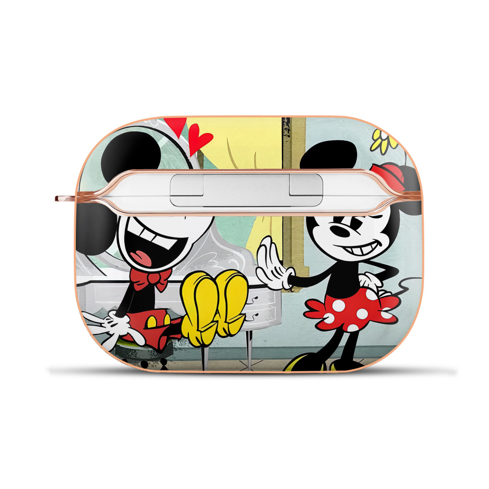 （画像用） ミッキーマウス Mickey Mouse 【AirPods Pro用】ハードシェル保護ケース｜耐衝撃・防指紋・カラビナ付き商品仕様