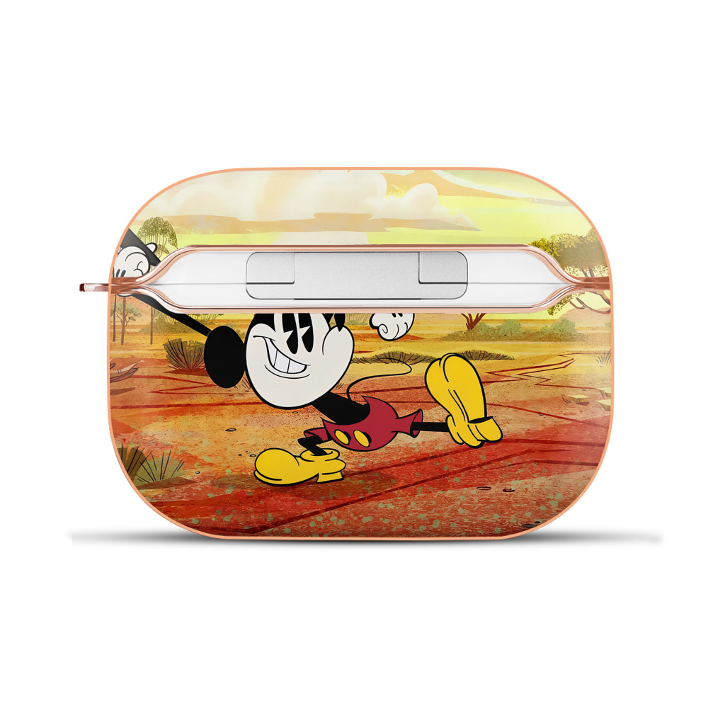 （画像用） ミッキーマウス Mickey Mouse 【AirPods Pro用】ハードシェル保護ケース｜耐衝撃・防指紋・カラビナ付き商品仕様
