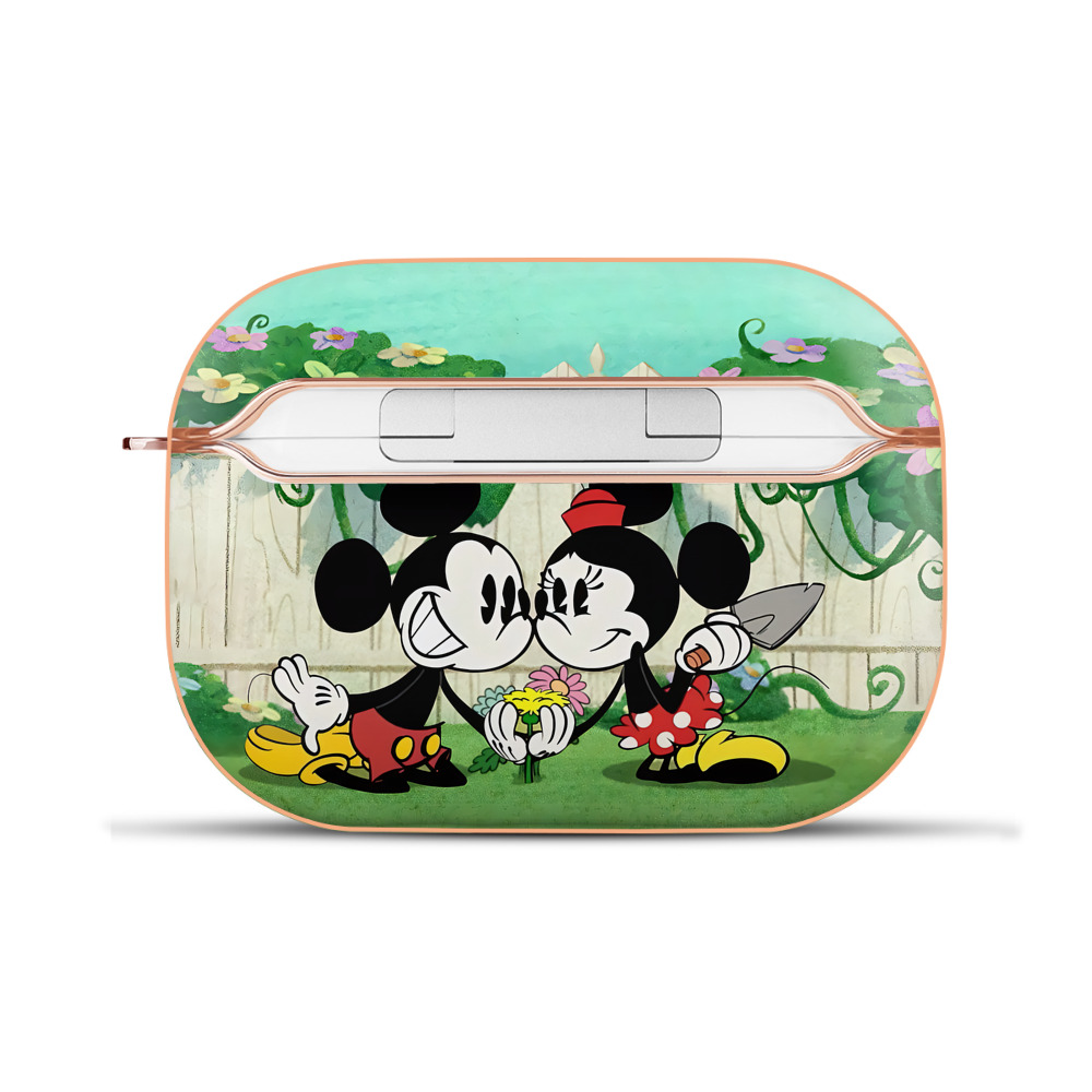 （画像用） ミッキーマウス Mickey Mouse 【AirPods Pro用】ハードシェル保護ケース｜耐衝撃・防指紋・カラビナ付き商品仕様