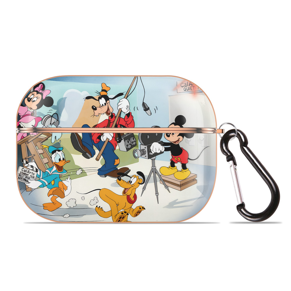 （画像用） ミッキーマウス Mickey Mouse 【AirPods Pro用】ハードシェル保護ケース｜耐衝撃・防指紋・カラビナ付き商品仕様