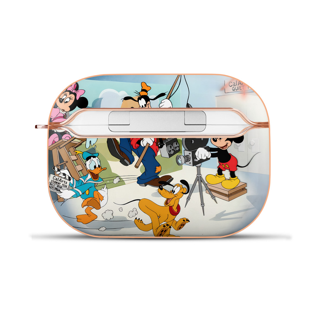 （画像用） ミッキーマウス Mickey Mouse 【AirPods Pro用】ハードシェル保護ケース｜耐衝撃・防指紋・カラビナ付き商品仕様