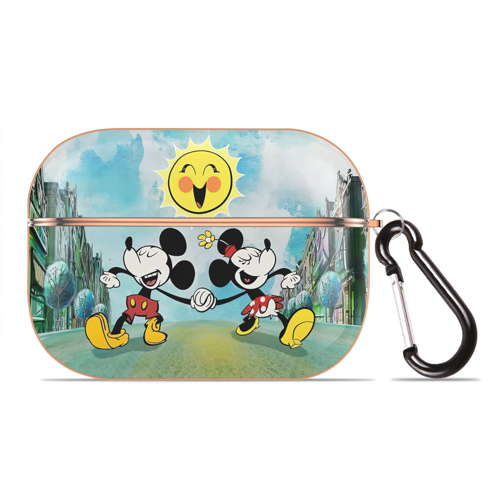 （画像用） ミッキーマウス Mickey Mouse 【AirPods Pro用】ハードシェル保護ケース｜耐衝撃・防指紋・カラビナ付き商品仕様