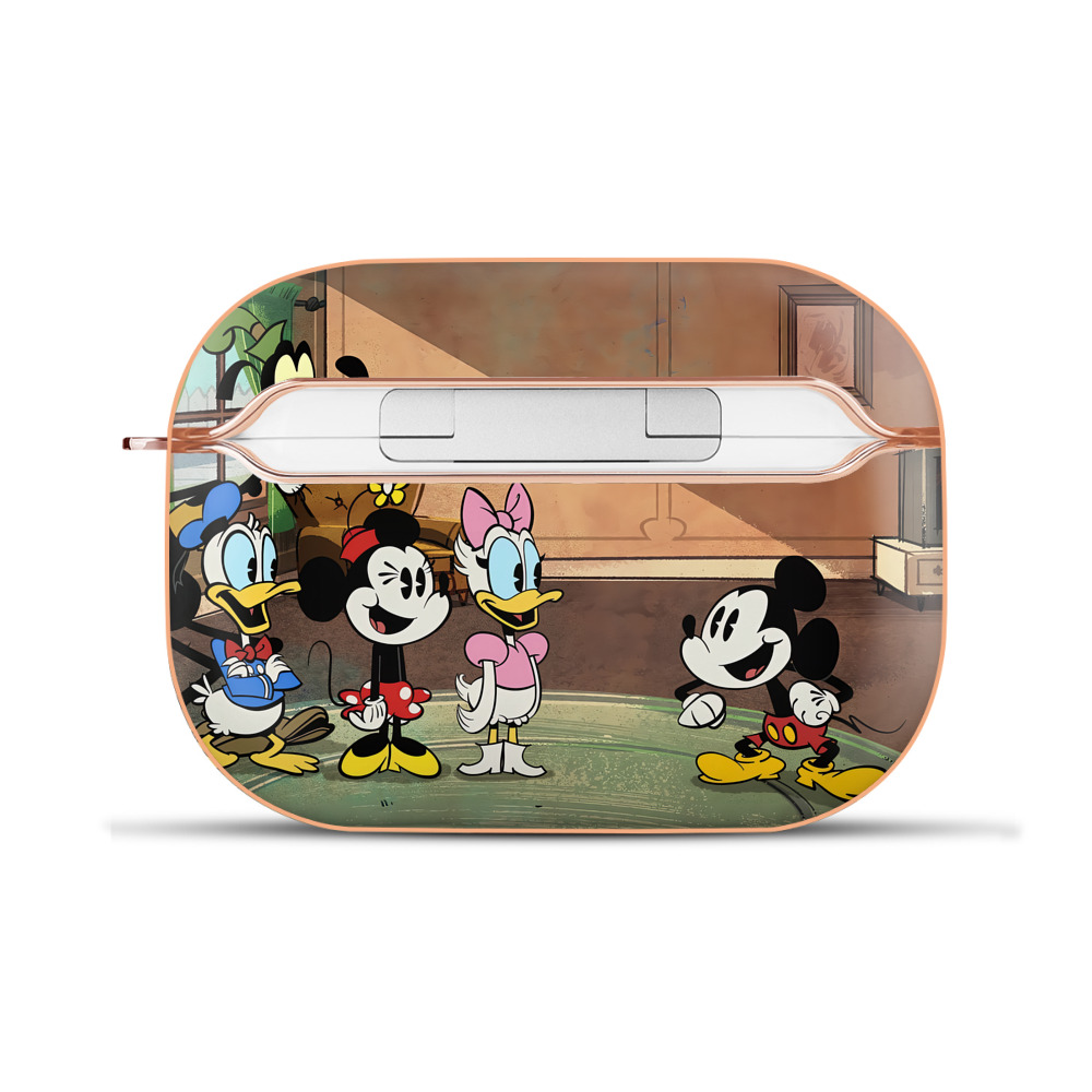 （画像用） ミッキーマウス Mickey Mouse 【AirPods Pro用】ハードシェル保護ケース｜耐衝撃・防指紋・カラビナ付き商品仕様