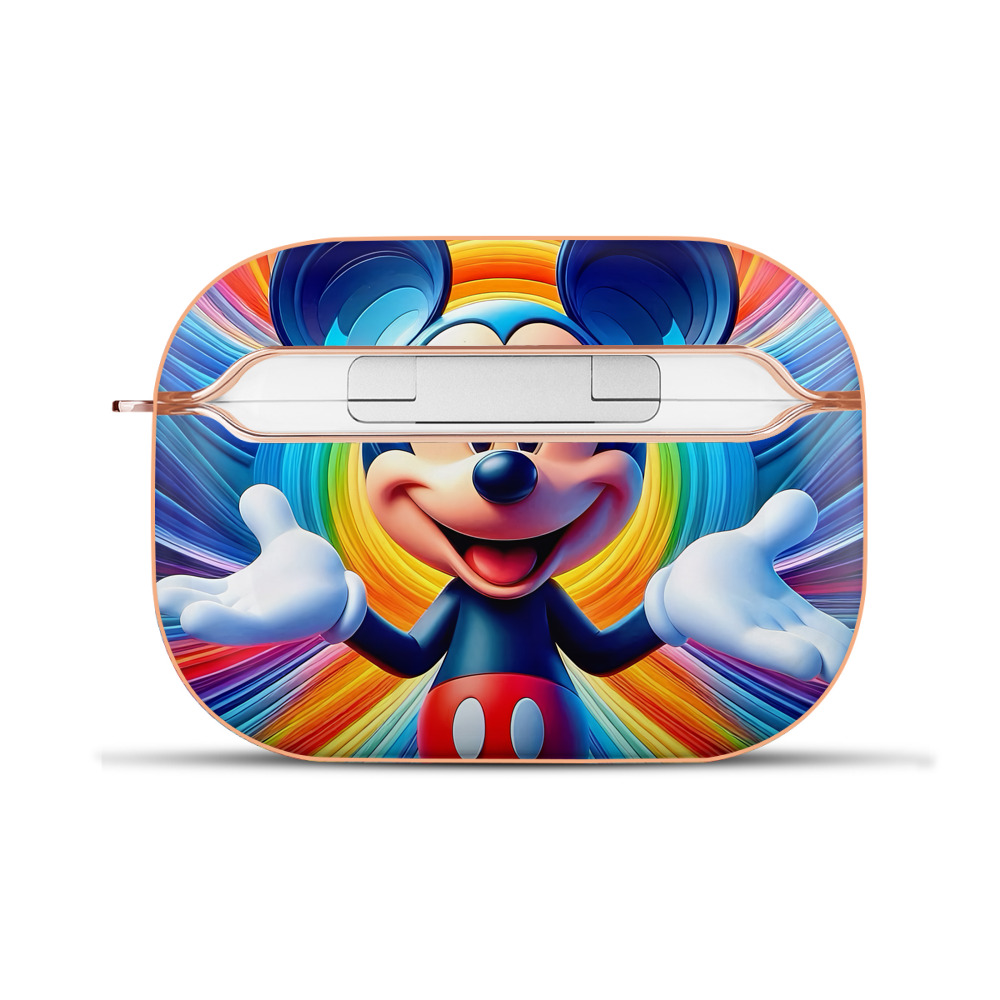 （画像用） ミッキーマウス Mickey Mouse 【AirPods Pro用】ハードシェル保護ケース｜耐衝撃・防指紋・カラビナ付き商品仕様