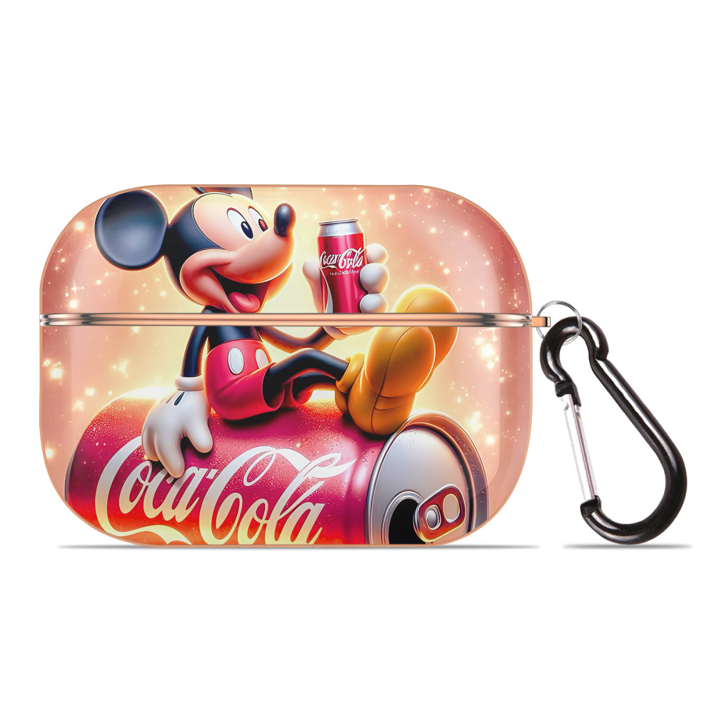 （画像用） ミッキーマウス Mickey Mouse 【AirPods Pro用】ハードシェル保護ケース｜耐衝撃・防指紋・カラビナ付き商品仕様