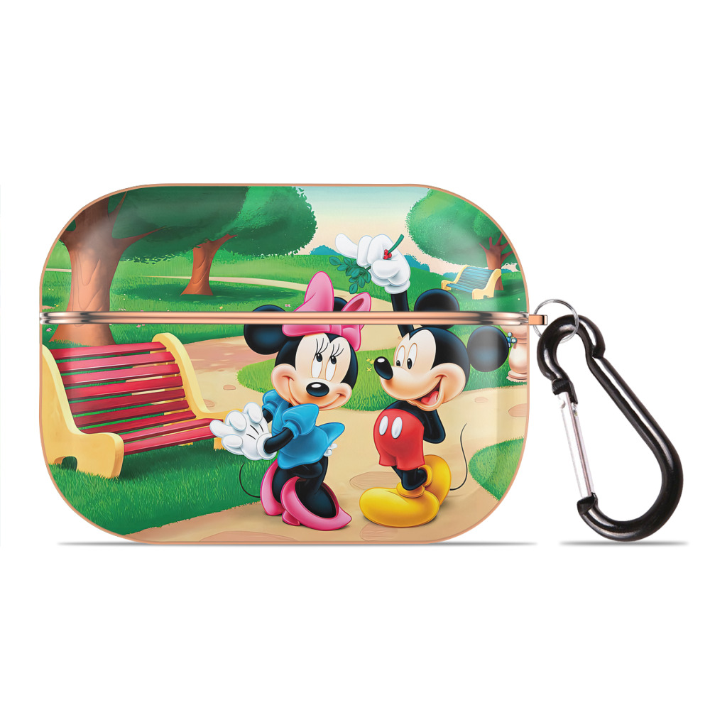 （画像用） ミッキーマウス Mickey Mouse 【AirPods Pro用】ハードシェル保護ケース｜耐衝撃・防指紋・カラビナ付き商品仕様