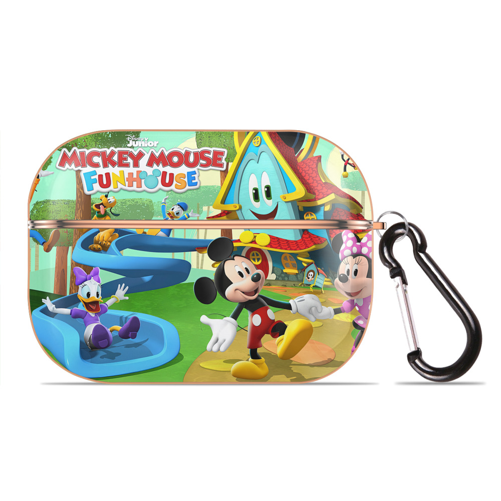 （画像用） ミッキーマウス Mickey Mouse 【AirPods Pro用】ハードシェル保護ケース｜耐衝撃・防指紋・カラビナ付き商品仕様